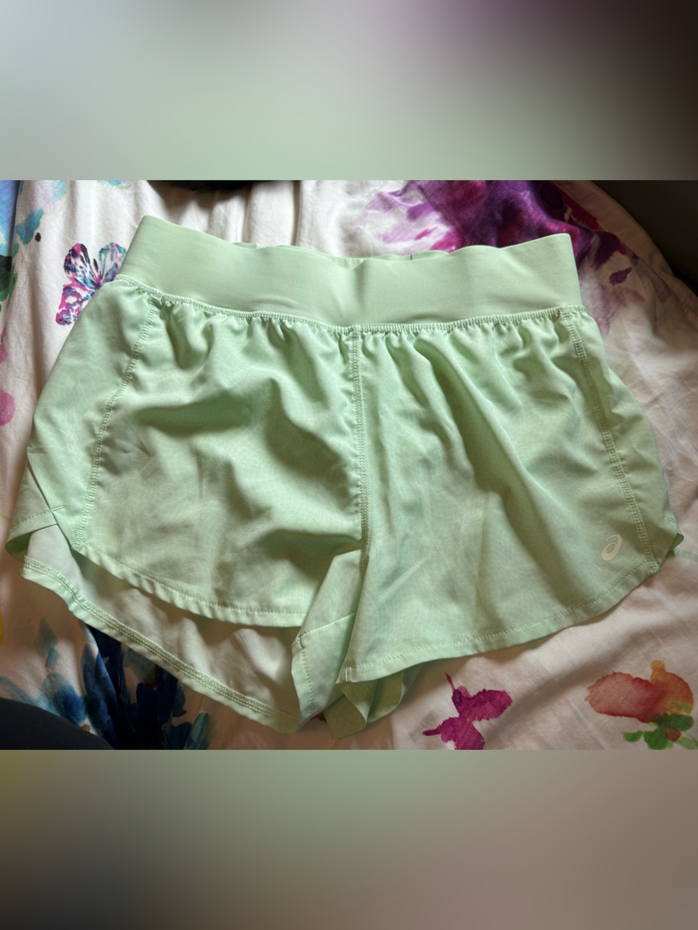 Asics Mint Green Running Shorts